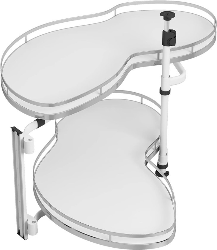 2-Regal Lazy Susan mit Soft-Close für Eckschränke mit Blindboden