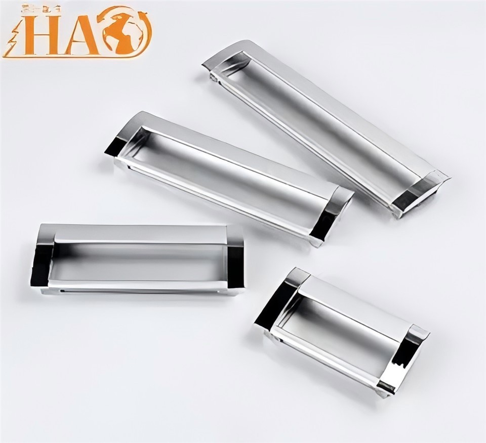 Aluminiumlegierung eingebettete Taste Griff versteckter Schubladengriff